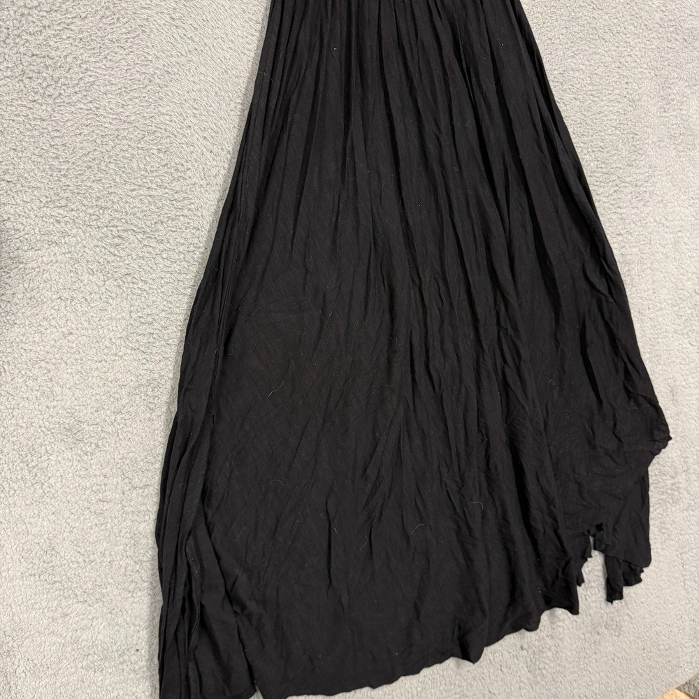 City Chic Dress Womens 16 Black Maxi Plait Detail Strappy Halter‎ Plus Asym Hem - Picture 8 of 16